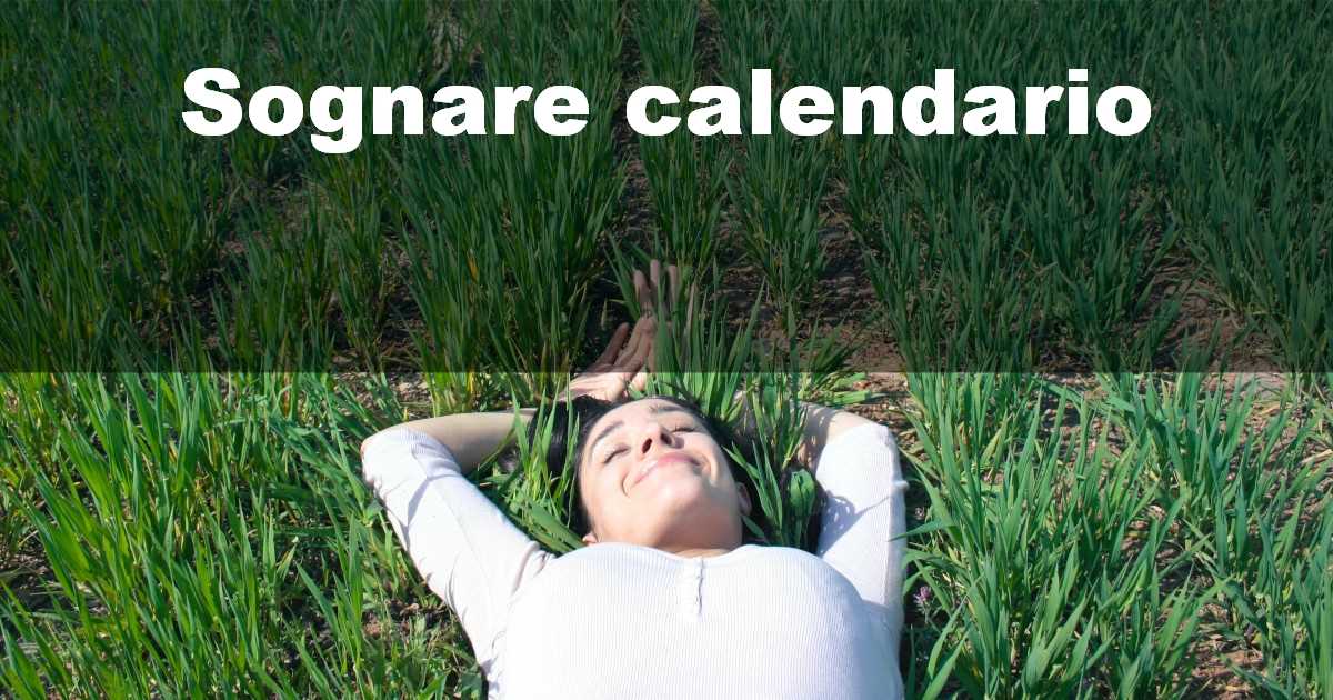 Sognare calendario