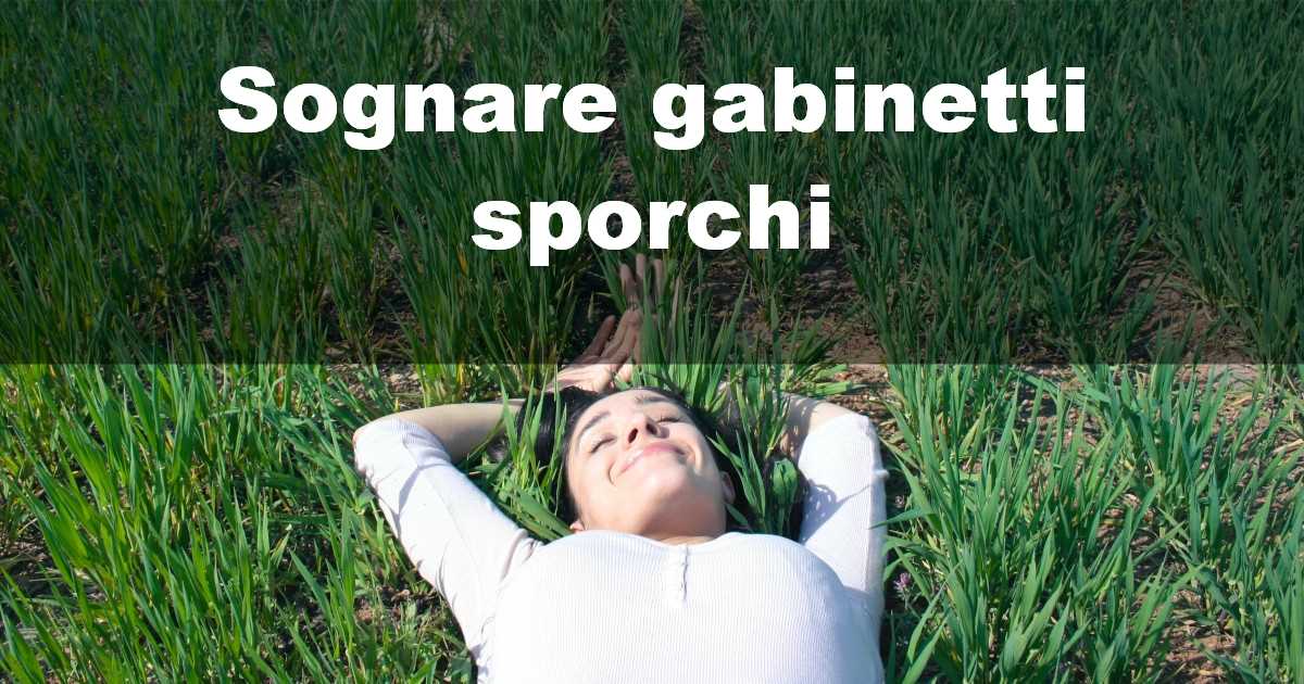 Sognare gabinetti sporchi