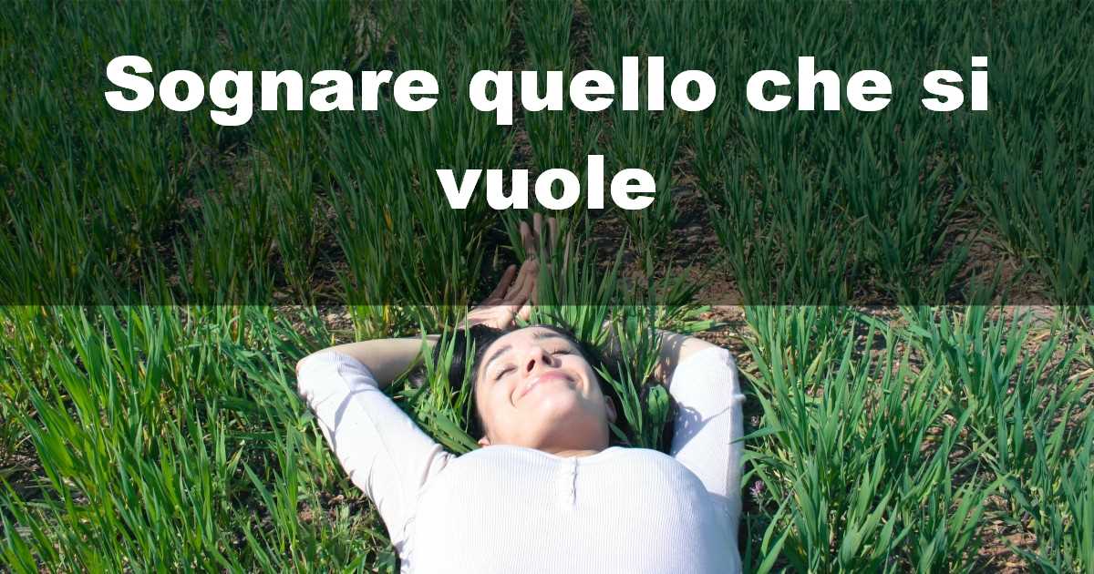 Sognare quello che si vuole