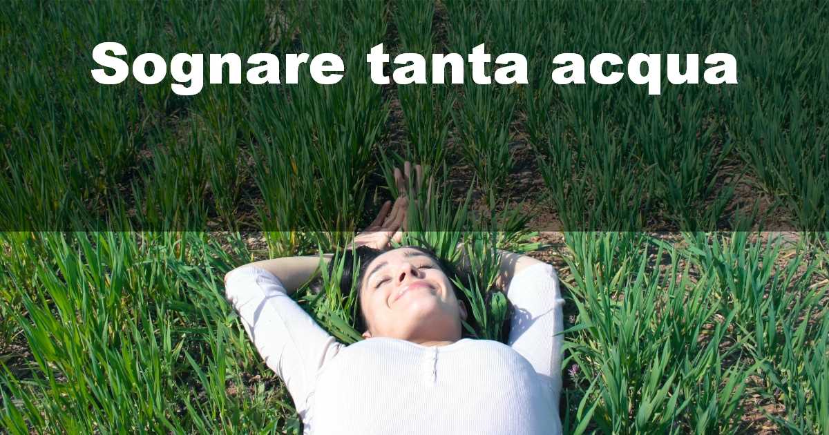 Sognare tanta acqua